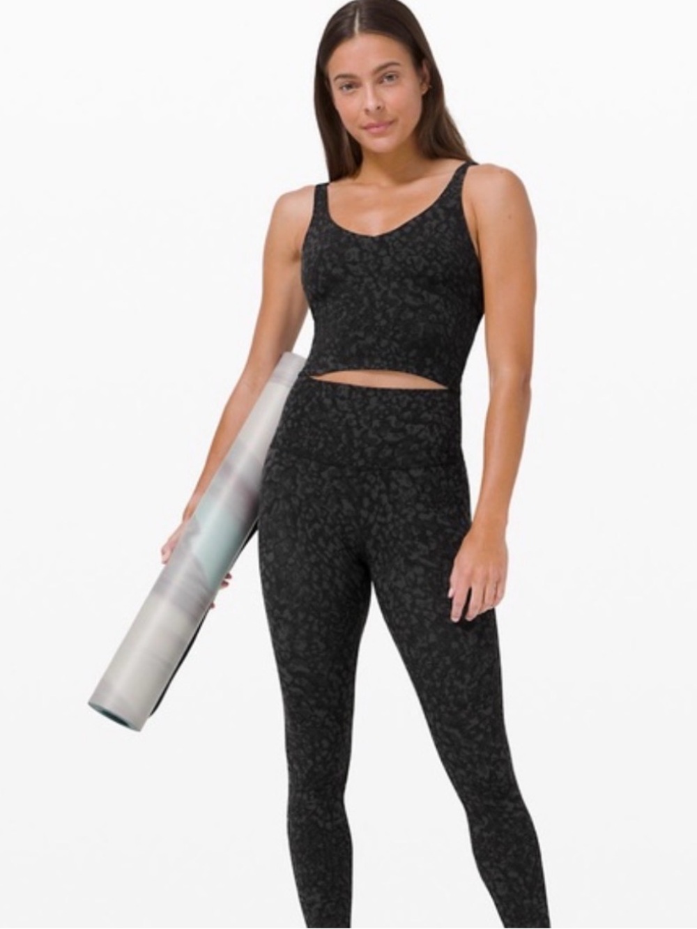 Lululemon Wild Thing Camo Align Tank and Align Leggings Set 25”